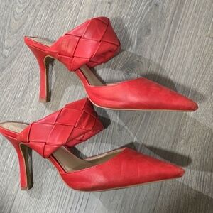 Super sexy and sassy Red Cherry Slip on heels size 8M